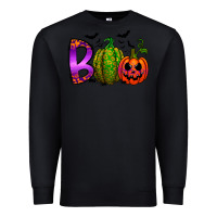 Black boo halloween Premium Sweatshirt - RacoonDesign
