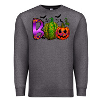 Charcoal Heather boo halloween Premium Sweatshirt - RacoonDesign