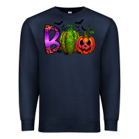 Navy boo halloween Premium Sweatshirt - RacoonDesign