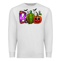 Oatmeal Heather boo halloween Premium Sweatshirt - RacoonDesign