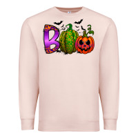 Pale Pink boo halloween Premium Sweatshirt - RacoonDesign