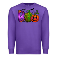 Purple boo halloween Premium Sweatshirt - RacoonDesign