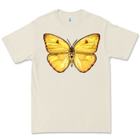 Bone Cloudless Sulphur Butterfly Premium Tee - LillyAllenDesigns