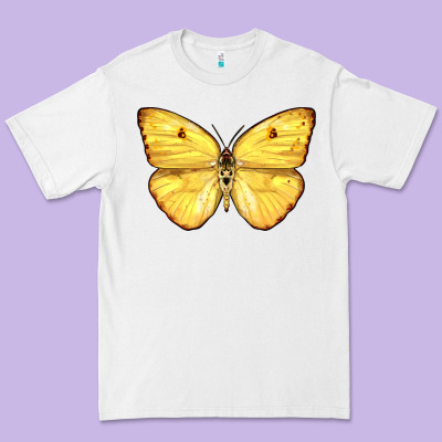 Cloudless Sulphur Butterfly Premium Tee Designed By Lillyallendesigns