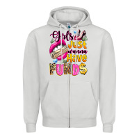 Dove Grey girls just wanna have  funds Zipper Hoodie - texasbilliewilder