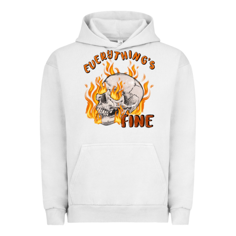 Everything's Fine Urban Hoodie by MaliasSmallBusiness | Teevron