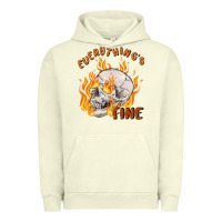 Pigment Pistachio everything's fine Urban Hoodie - MaliasSmallBusiness