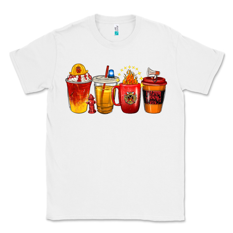 Firefighter Coffee Cups Classic Tee by texasbilliewilder | Teevron