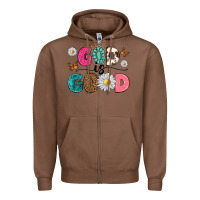 Chestnut god is good Zipper Hoodie - texasbilliewilder
