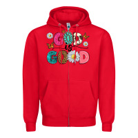 Red god is good Zipper Hoodie - texasbilliewilder