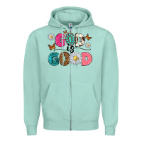 Seafoam god is good Zipper Hoodie - texasbilliewilder