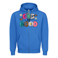 True Royal god is good Zipper Hoodie - texasbilliewilder
