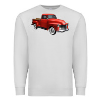 Dove Grey western red truck right 34 view 1 Premium Sweatshirt - FaDigitalArtStudio