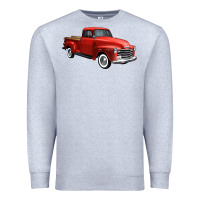 Heather Grey western red truck right 34 view 1 Premium Sweatshirt - FaDigitalArtStudio