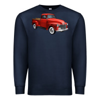 Navy western red truck right 34 view 1 Premium Sweatshirt - FaDigitalArtStudio