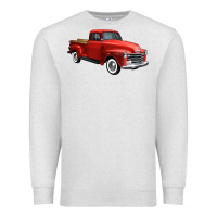 Oatmeal Heather western red truck right 34 view 1 Premium Sweatshirt - FaDigitalArtStudio