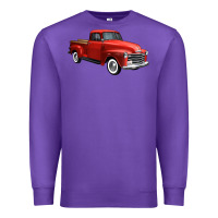 Purple western red truck right 34 view 1 Premium Sweatshirt - FaDigitalArtStudio