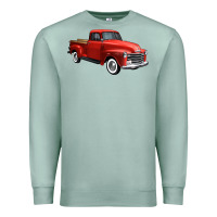 Seafoam western red truck right 34 view 1 Premium Sweatshirt - FaDigitalArtStudio