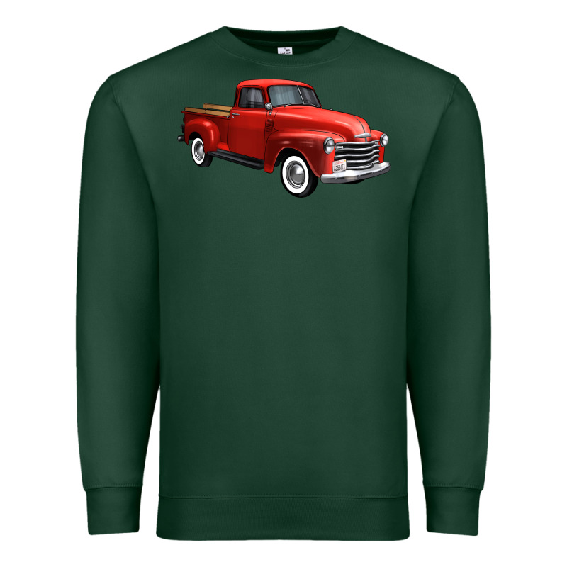 Western Red Truck Right 34 View 1 Premium Sweatshirt by FaDigitalArtStudio | Teevron