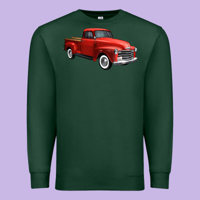 Western Red Truck Right 34 View 1 Premium Sweatshirt Designed By Fadigitalartstudio
