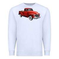 White western red truck right 34 view 1 Premium Sweatshirt - FaDigitalArtStudio
