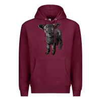 Burgundy southdown baby sheep Premium Hoodie - LillyAllenDesigns