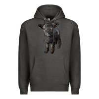 Charcoal Heather southdown baby sheep Premium Hoodie - LillyAllenDesigns