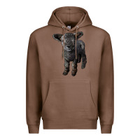 Chestnut southdown baby sheep Premium Hoodie - LillyAllenDesigns