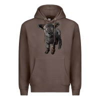 Coffee southdown baby sheep Premium Hoodie - LillyAllenDesigns