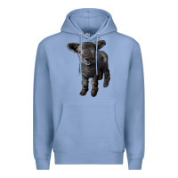 Colony Blue southdown baby sheep Premium Hoodie - LillyAllenDesigns