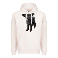 Pale Pink southdown baby sheep Premium Hoodie - LillyAllenDesigns
