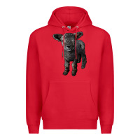 Red southdown baby sheep Premium Hoodie - LillyAllenDesigns