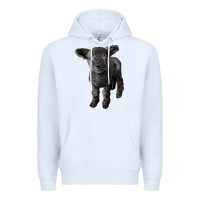 White southdown baby sheep Premium Hoodie - LillyAllenDesigns