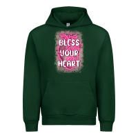 Forest Green bless your heart Urban Hoodie - MaliasSmallBusiness