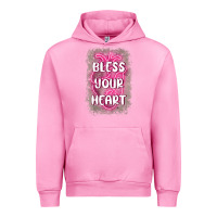 Fuchsia Pink bless your heart Urban Hoodie - MaliasSmallBusiness