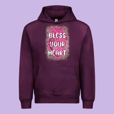 Bless Your Heart Urban Hoodie Designed By Maliassmallbusiness