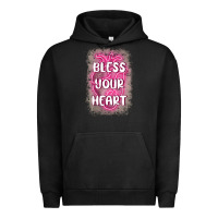 Pigment Black bless your heart Urban Hoodie - MaliasSmallBusiness