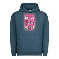 Pigment Midnight Navy bless your heart Urban Hoodie - MaliasSmallBusiness