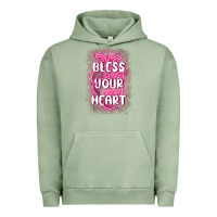 Pigment Oil Green bless your heart Urban Hoodie - MaliasSmallBusiness