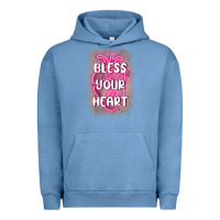 Pigment Pebble Blue bless your heart Urban Hoodie - MaliasSmallBusiness