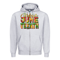 Celebrate Juneteenth Zipper Hoodie | Teevron