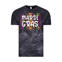 Cloud Black mardi gras fleur de lis brush stroke Vintage Tee - Artiststas