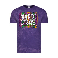 Cloud Purple mardi gras fleur de lis brush stroke Vintage Tee - Artiststas