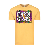 Vintage Mustard mardi gras fleur de lis brush stroke Vintage Tee - Artiststas