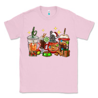 Bubblegum Pink Christmas coffee cups with French Bulldog Classic Tee - RanaPortraitStore