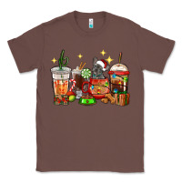 Chestnut Christmas coffee cups with French Bulldog Classic Tee - RanaPortraitStore