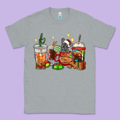 Christmas Coffee Cups With French Bulldog Classic Tee Designed By Ranaportraitstore