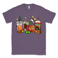 Lavender Christmas coffee cups with French Bulldog Classic Tee - RanaPortraitStore
