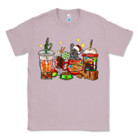 Lilac Christmas coffee cups with French Bulldog Classic Tee - RanaPortraitStore