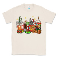 Natural Christmas coffee cups with French Bulldog Classic Tee - RanaPortraitStore